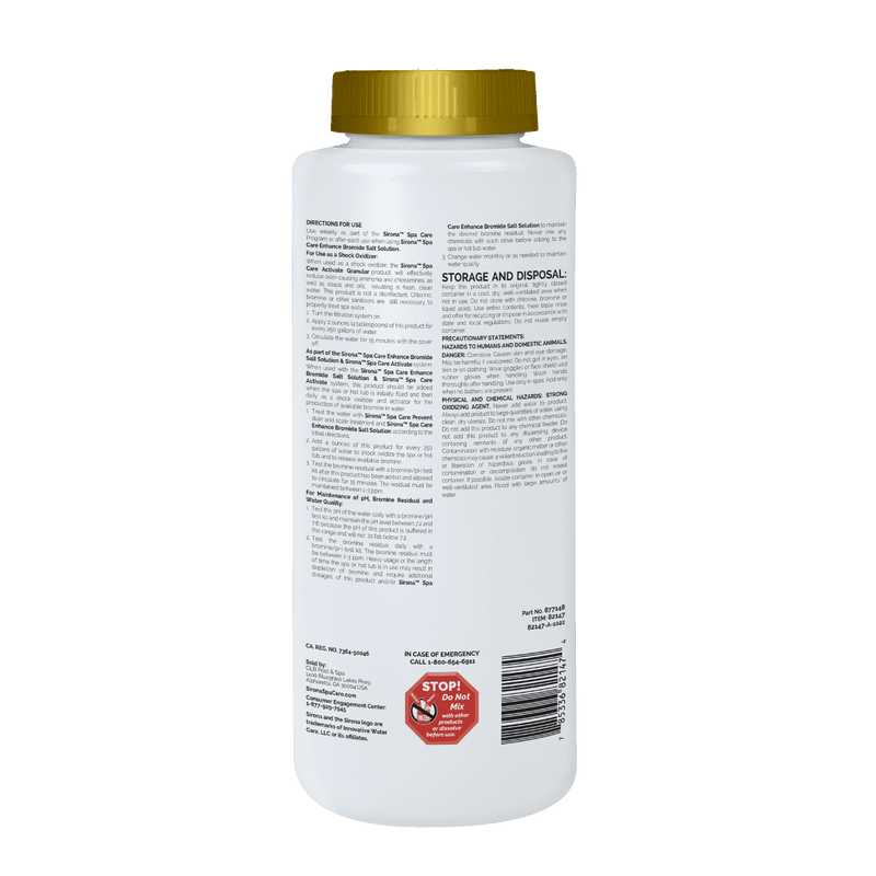 Sirona Activate Granular - 2.5 Lb