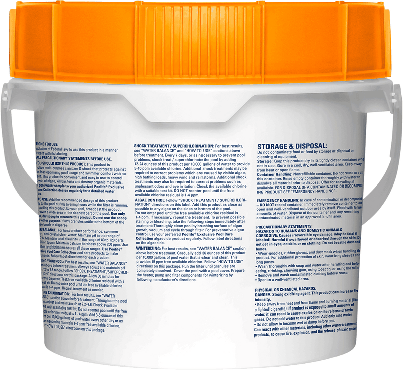 Poolife Instant Clear Cleaning Granules * STABILIZED * Chlorinator