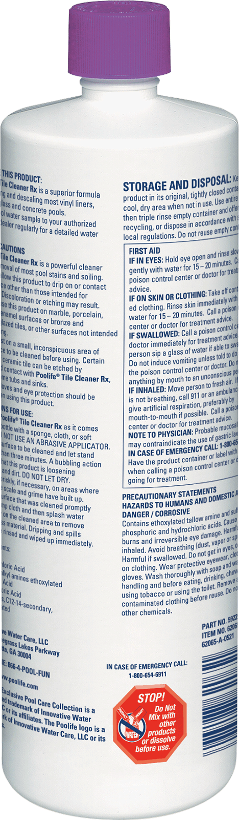 Poolife Tile Cleaner RX - 32 Oz