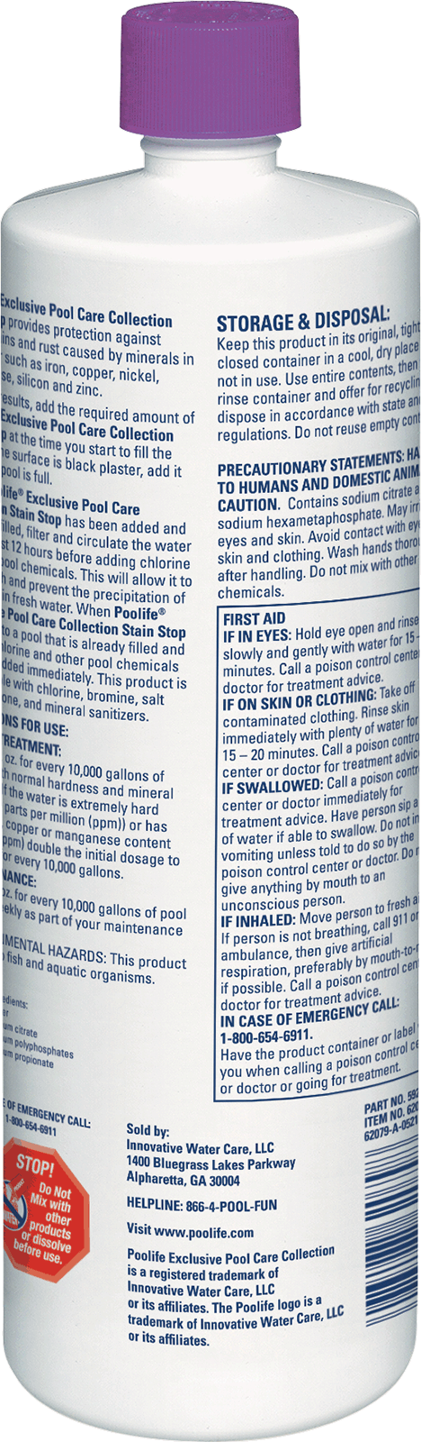 Poolife Stain Stop - 32 Oz