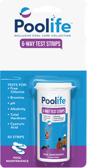 PoolLife 6-Way Test Strips for Pool and Spa Maintenance. 
